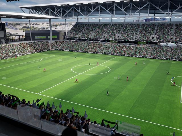 Q2 Stadium - Section Porch Loge 3 Seat View