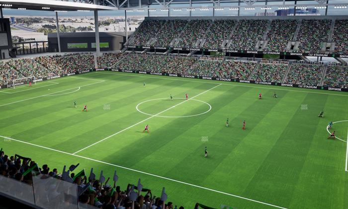 Q2 Stadium - Section Porch Loge 3 Seat View