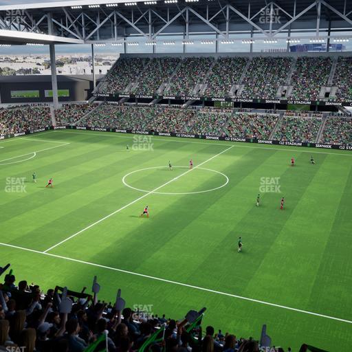 Q2 Stadium - Section Porch Loge 4 Seat View