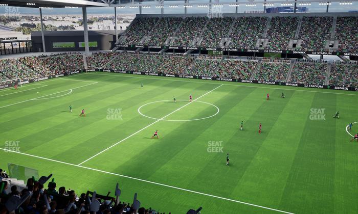 Q2 Stadium - Section Porch Loge 4 Seat View