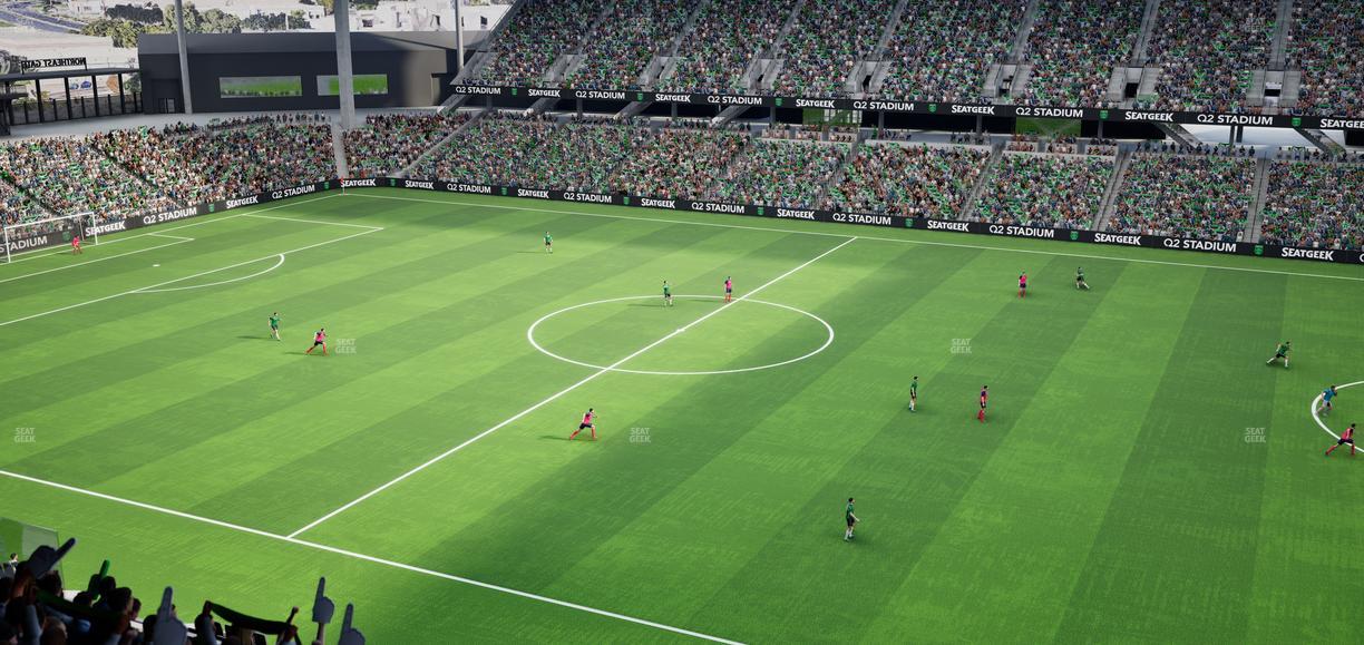 Q2 Stadium - Section Porch Loge 4 Seat View