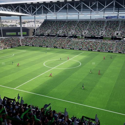 Q2 Stadium - Section Porch Loge 4 Seat View