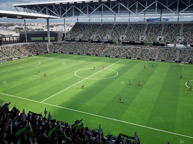 Q2 Stadium - Section Porch Loge 4 Seat View