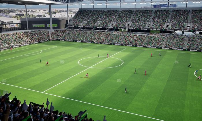 Q2 Stadium - Section Porch Loge 4 Seat View