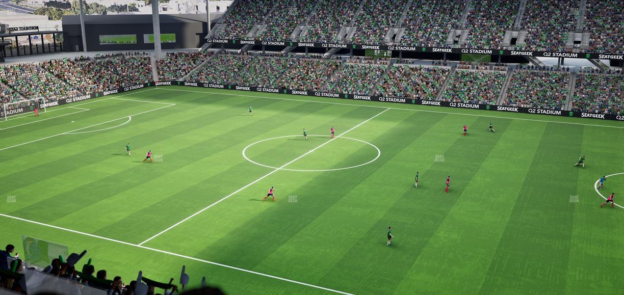 Q2 Stadium - Section Porch Loge 5 Seat View