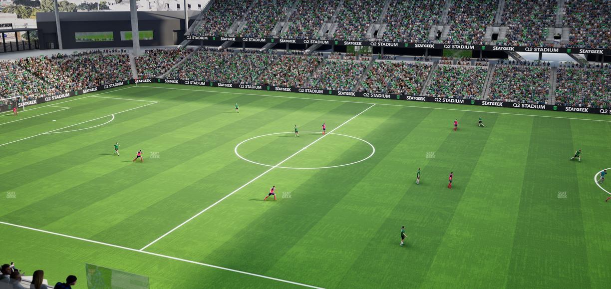 Q2 Stadium - Section Porch Loge 6 Seat View