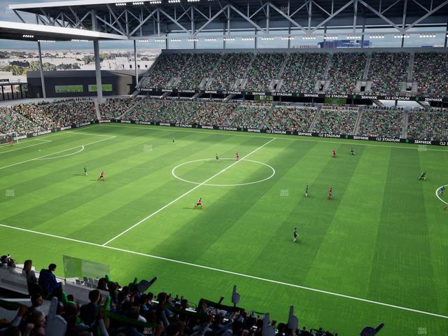 Q2 Stadium - Section Porch Loge 6 Seat View