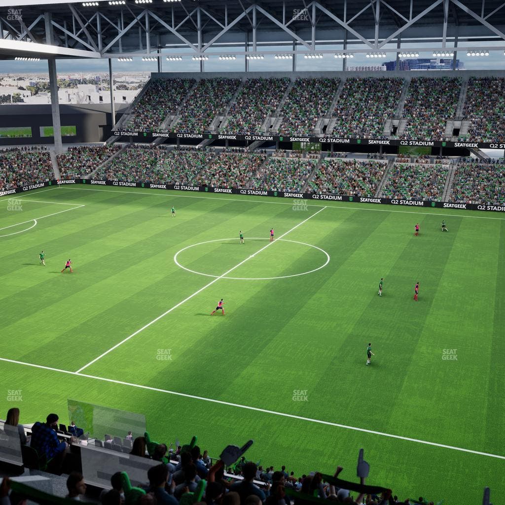 Q2 Stadium - Section Porch Loge 6 Seat View