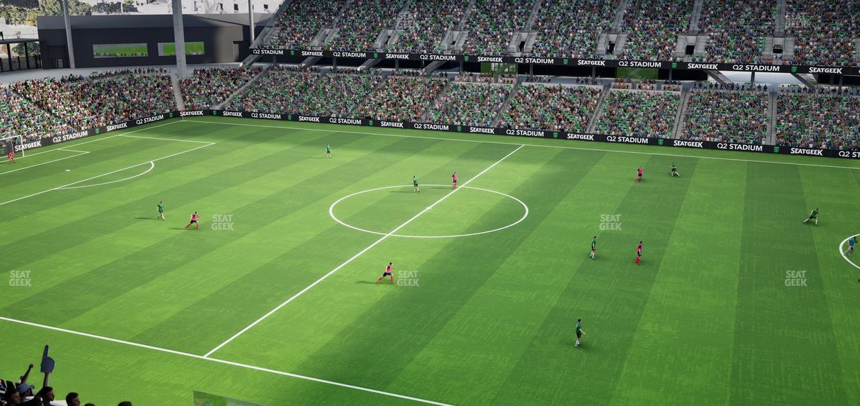 Q2 Stadium - Section Porch Loge 6 Seat View