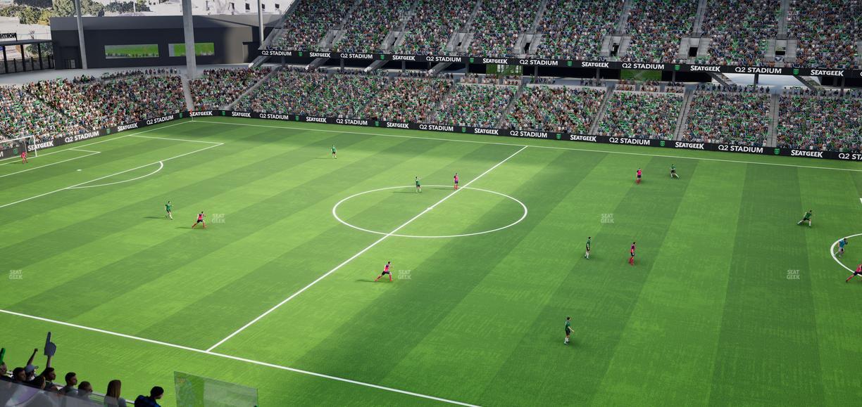 Q2 Stadium - Section Porch Loge 7 Seat View