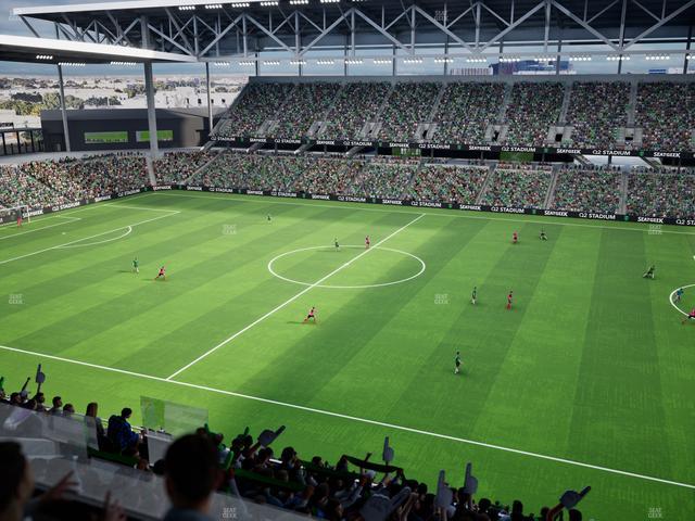 Q2 Stadium - Section Porch Loge 7 Seat View