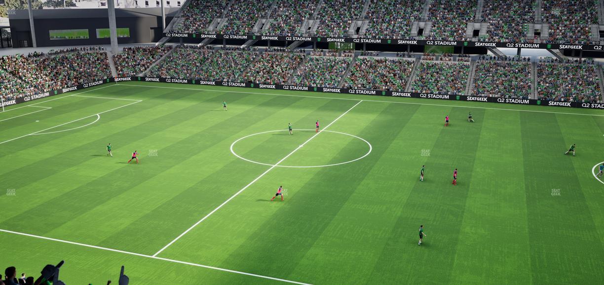 Q2 Stadium - Section Porch Loge 8 Seat View