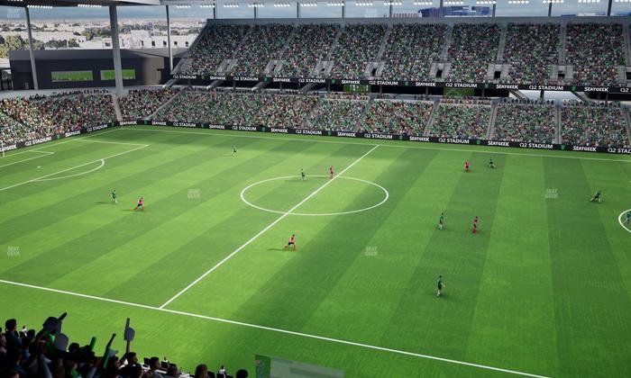 Q2 Stadium - Section Porch Loge 8 Seat View