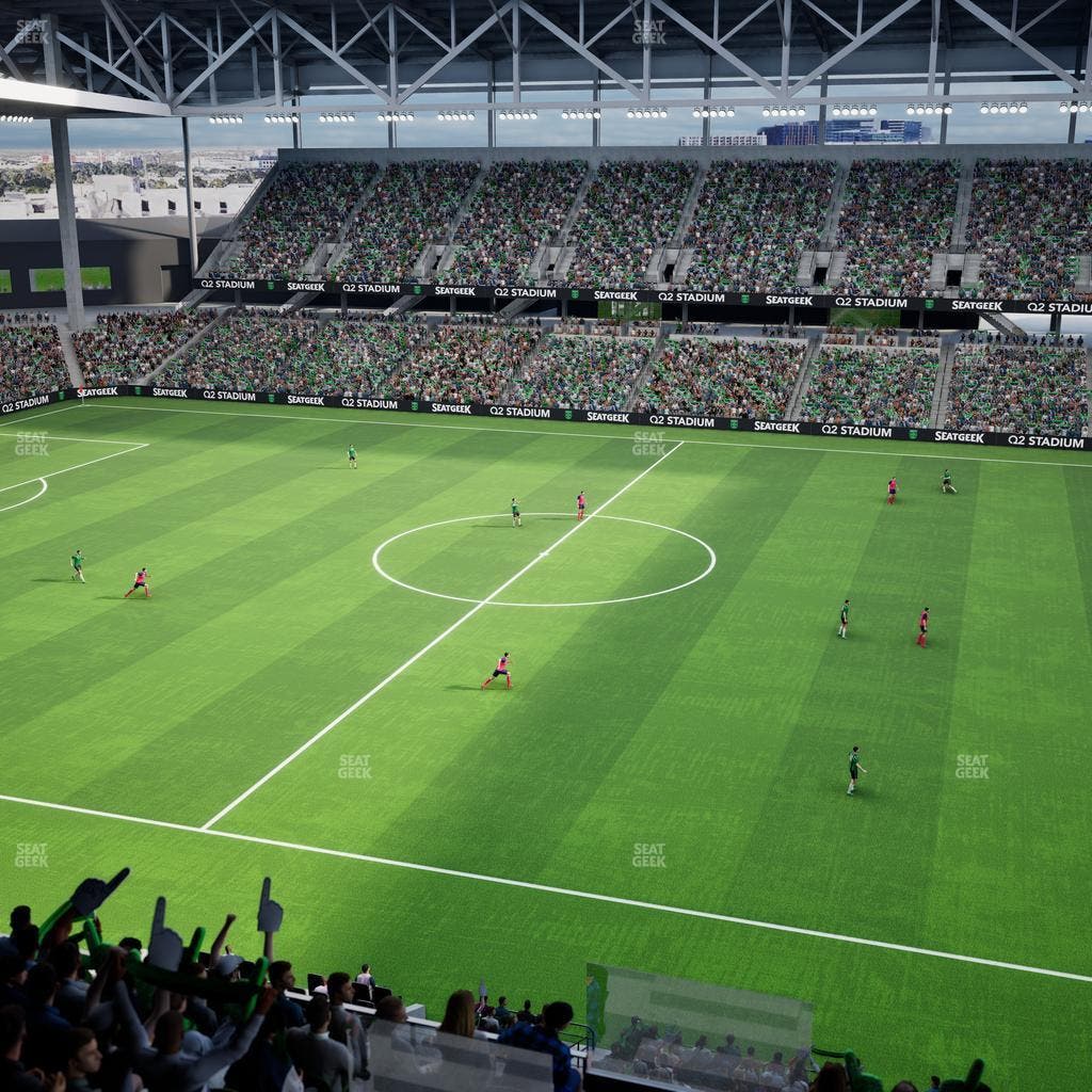 Q2 Stadium - Section Porch Loge 8 Seat View