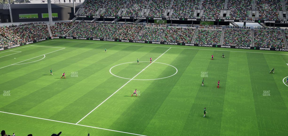 Q2 Stadium - Section Porch Loge 8 Seat View