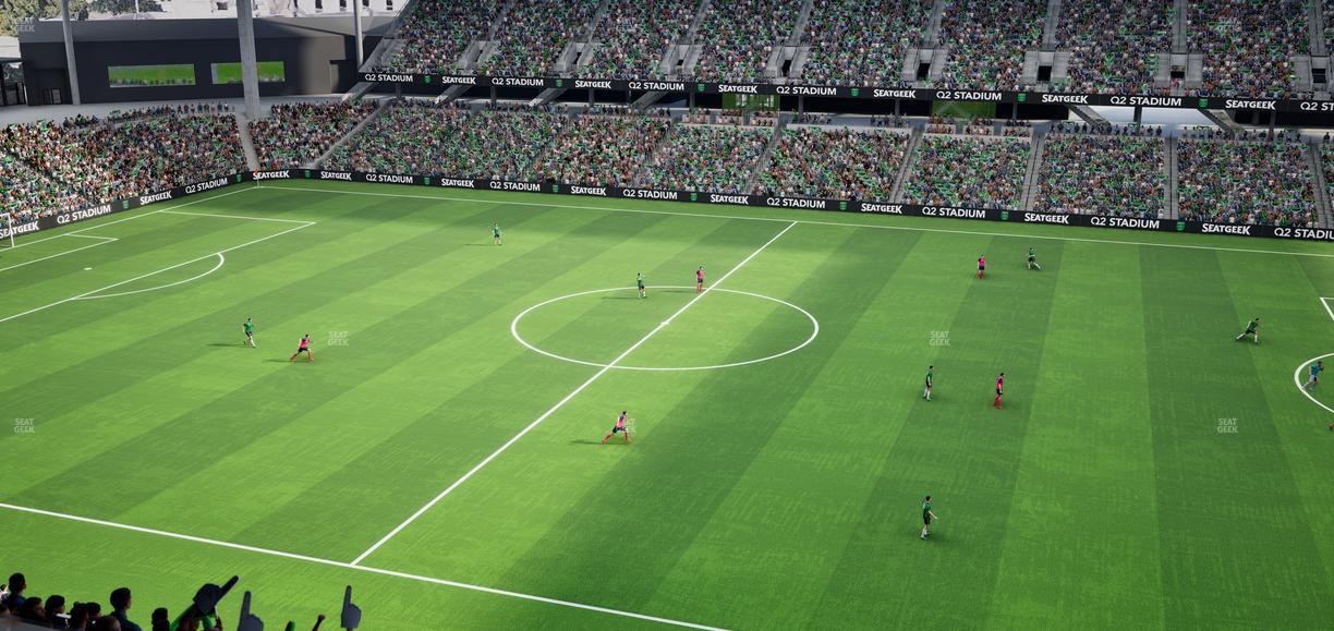 Q2 Stadium - Section Porch Loge 9 Seat View