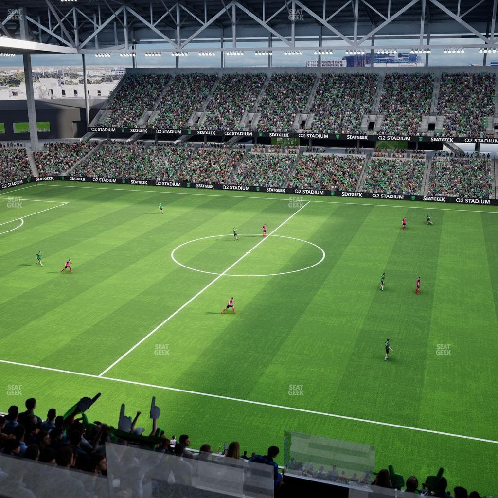 Q2 Stadium - Section Porch Loge 9 Seat View