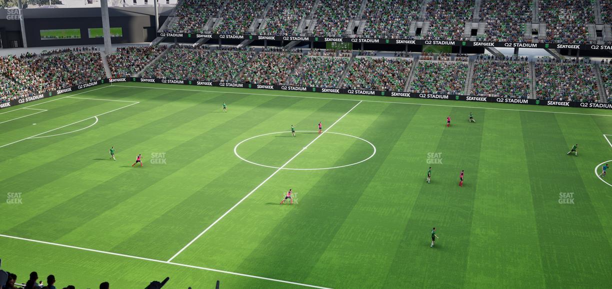 Q2 Stadium - Section Porch Loge 9 Seat View