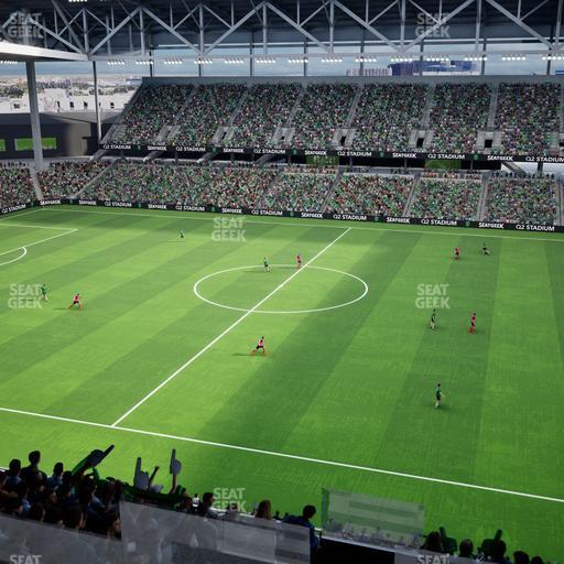 Q2 Stadium - Section Porch Loge 9 Seat View