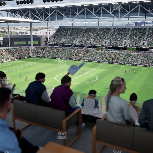 Q2 Stadium - Section Porch Table 1 Seat View