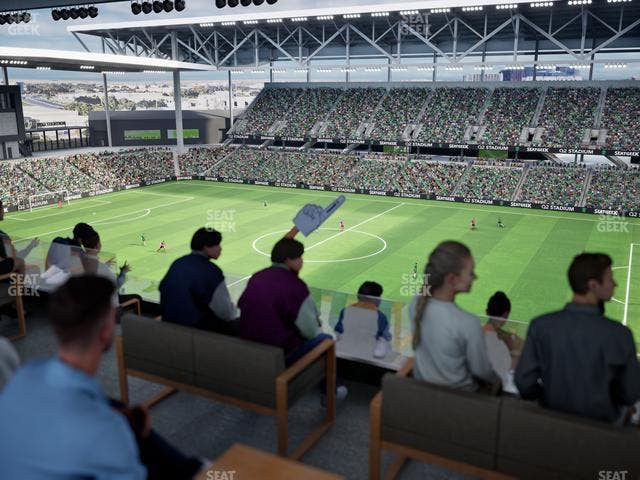 Q2 Stadium - Section Porch Table 1 Seat View
