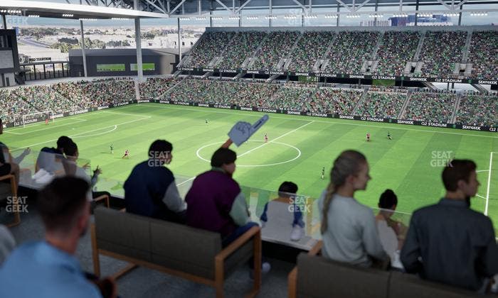 Q2 Stadium - Section Porch Table 1 Seat View