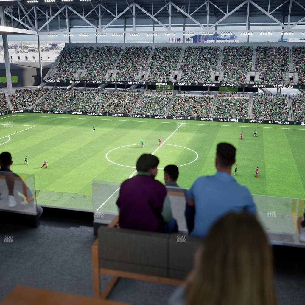 Q2 Stadium - Section Porch Table 10 Seat View