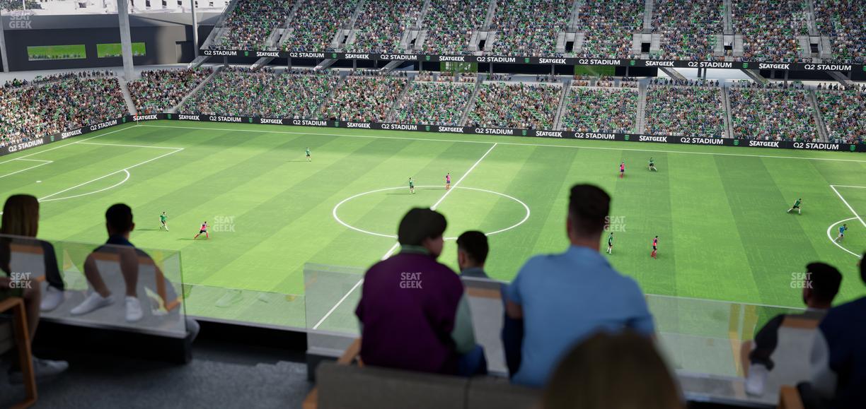 Q2 Stadium - Section Porch Table 10 Seat View