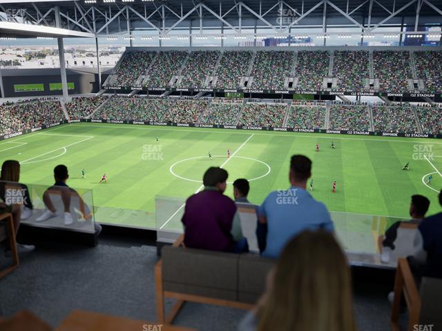 Q2 Stadium - Section Porch Table 10 Seat View