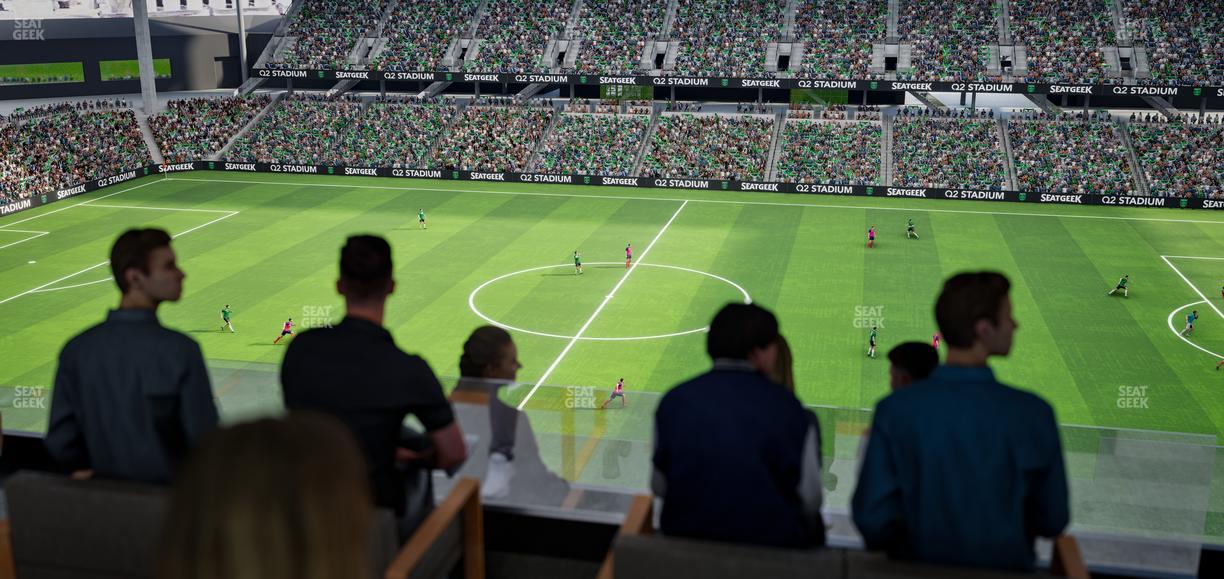 Q2 Stadium - Section Porch Table 11 Seat View