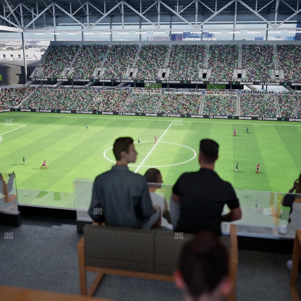 Q2 Stadium - Section Porch Table 12 Seat View