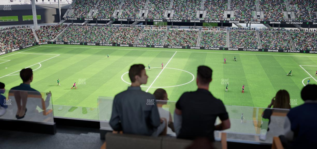 Q2 Stadium - Section Porch Table 12 Seat View