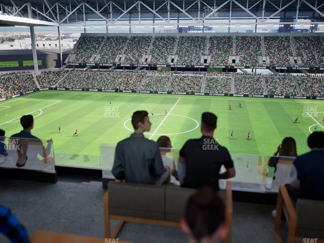 Q2 Stadium - Section Porch Table 12 Seat View