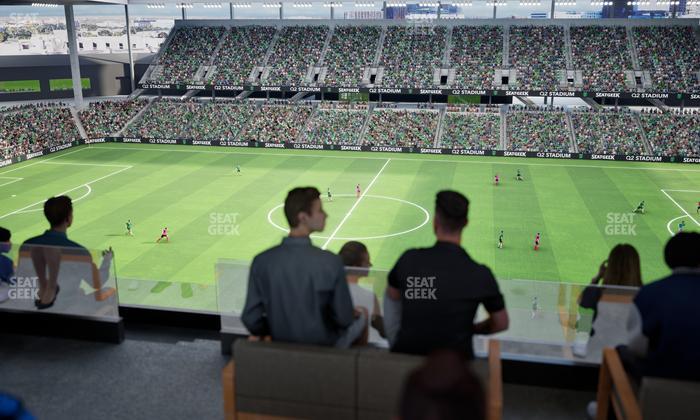 Q2 Stadium - Section Porch Table 12 Seat View