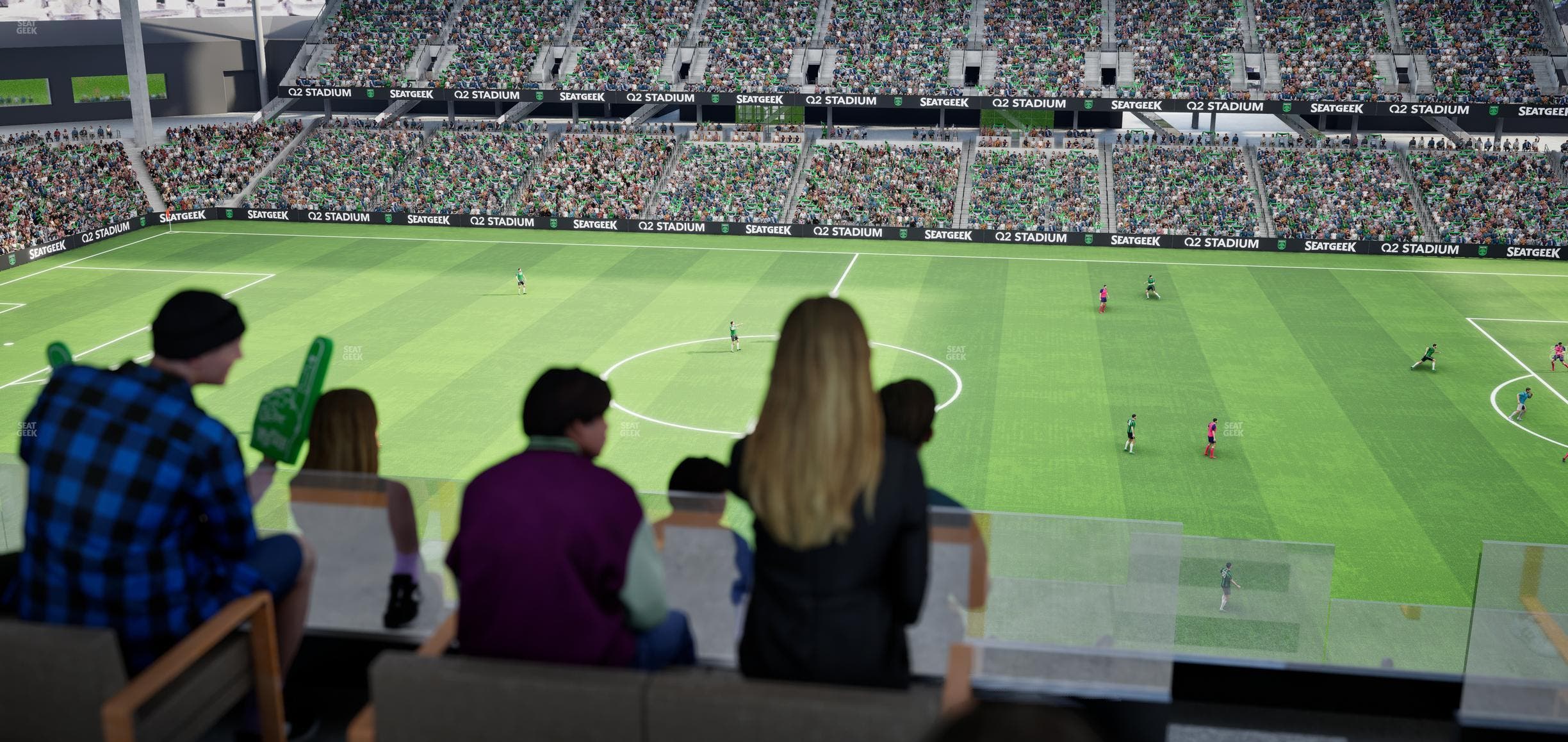 Q2 Stadium - Section Porch Table 13 Seat View