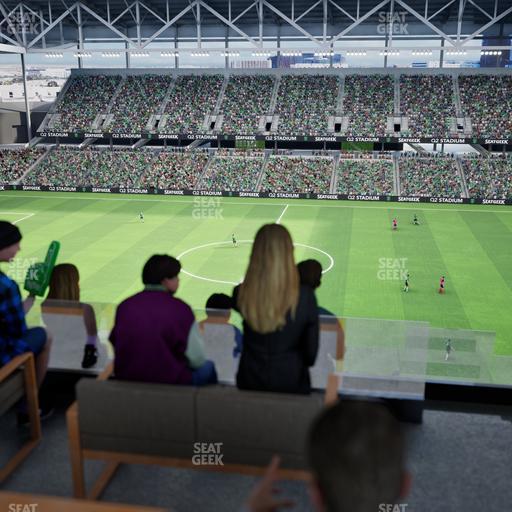 Q2 Stadium - Section Porch Table 13 Seat View