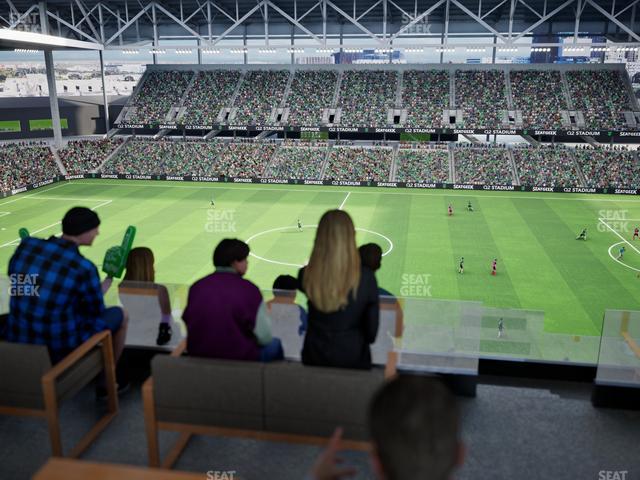 Q2 Stadium - Section Porch Table 13 Seat View