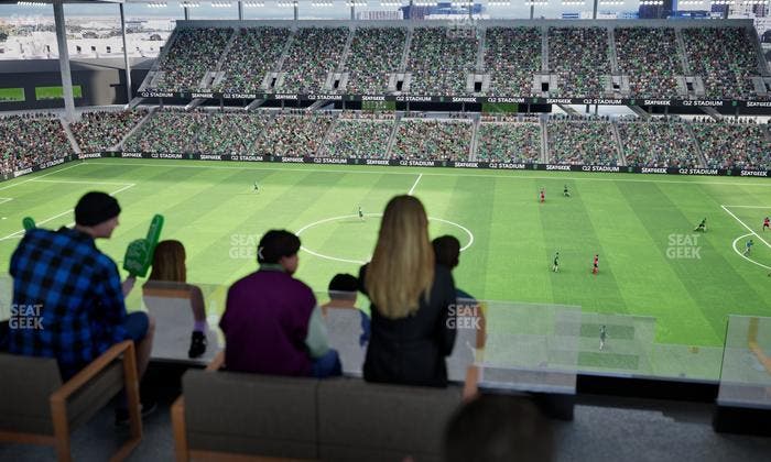 Q2 Stadium - Section Porch Table 13 Seat View