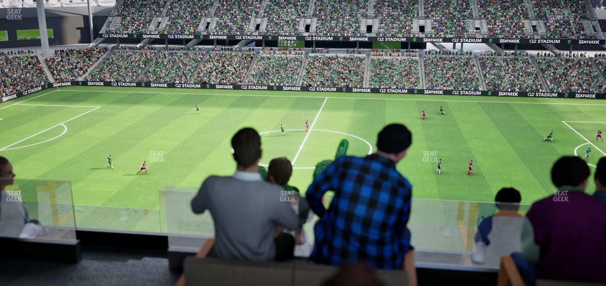 Q2 Stadium - Section Porch Table 14 Seat View