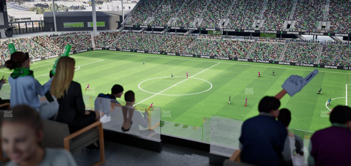 Q2 Stadium - Section Porch Table 2 Seat View