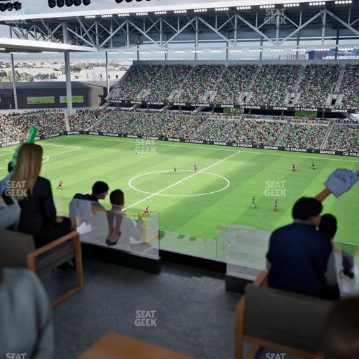 Q2 Stadium - Section Porch Table 2 Seat View