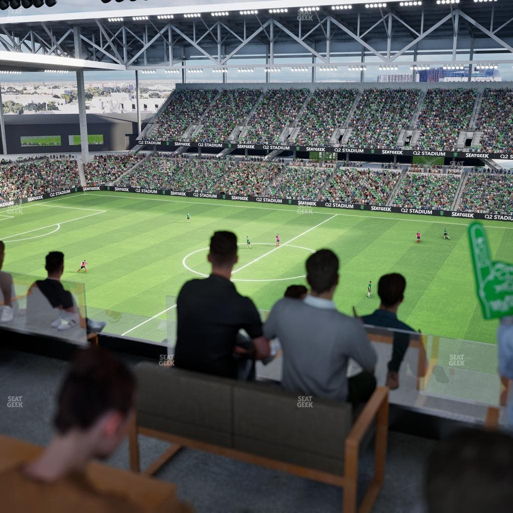 Q2 Stadium - Section Porch Table 3 Seat View