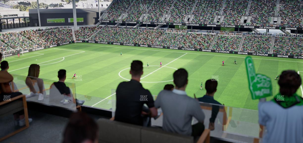 Q2 Stadium - Section Porch Table 3 Seat View