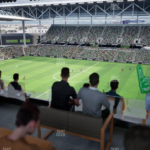 Q2 Stadium - Section Porch Table 3 Seat View