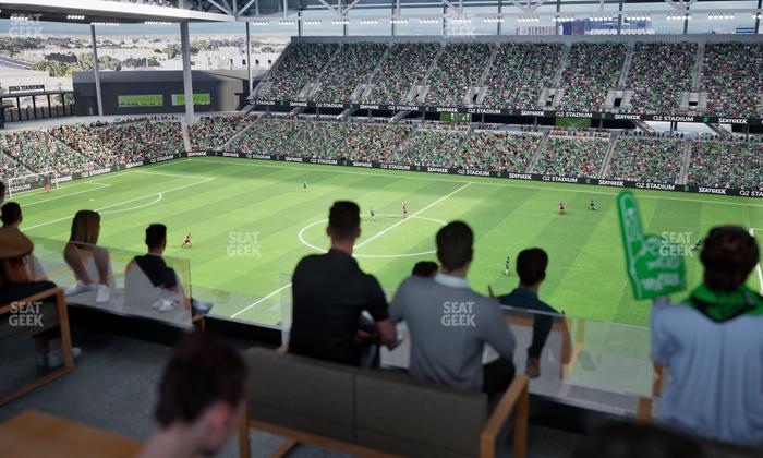 Q2 Stadium - Section Porch Table 3 Seat View