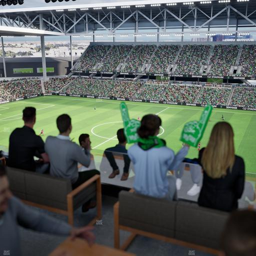 Q2 Stadium - Section Porch Table 3 Seat View