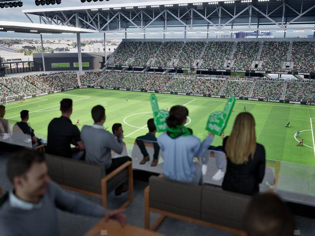 Q2 Stadium - Section Porch Table 3 Seat View