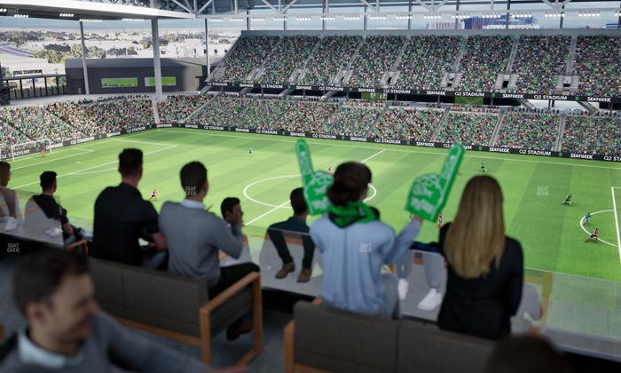 Q2 Stadium - Section Porch Table 3 Seat View