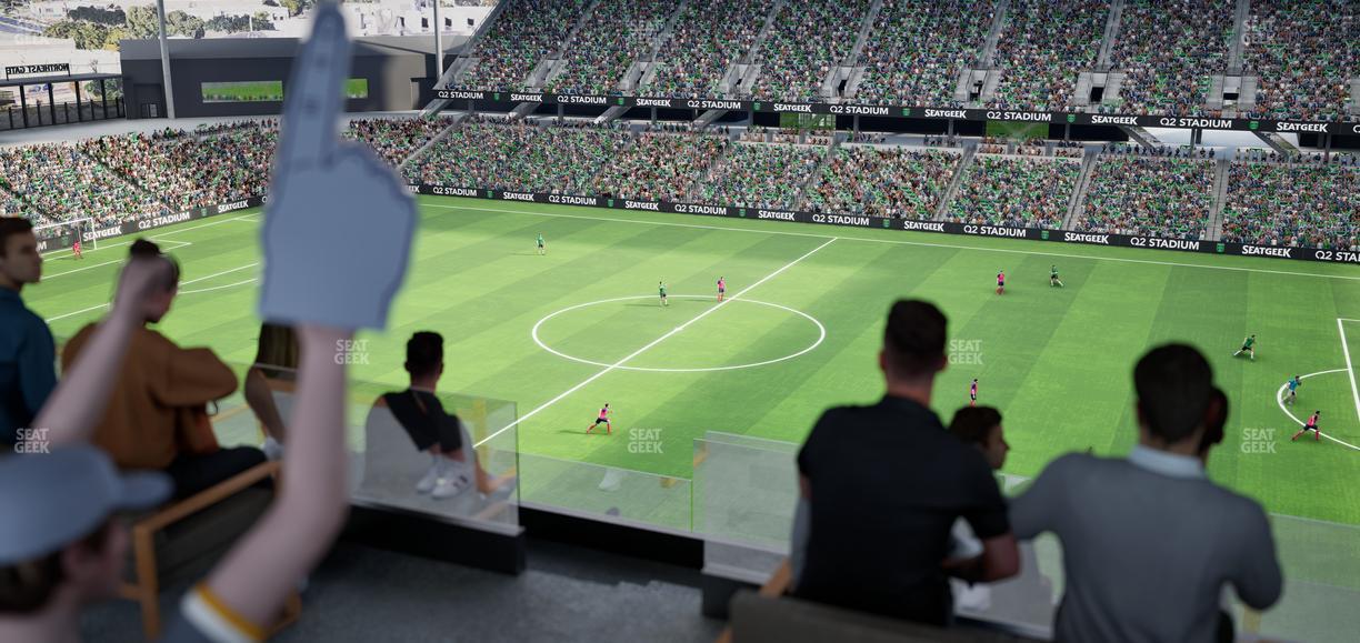 Q2 Stadium - Section Porch Table 4 Seat View