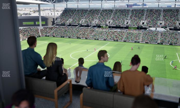 Q2 Stadium - Section Porch Table 5 Seat View